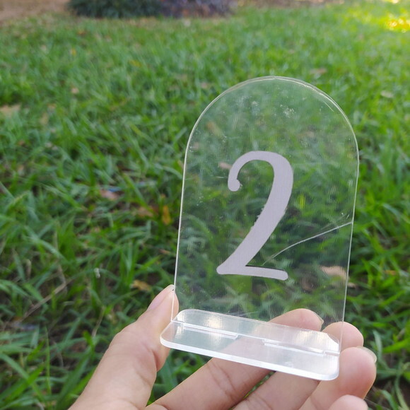 Numeração de Mesa em Acrílico