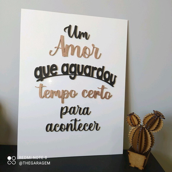 Placa Tempo Certo em Alto relevo
