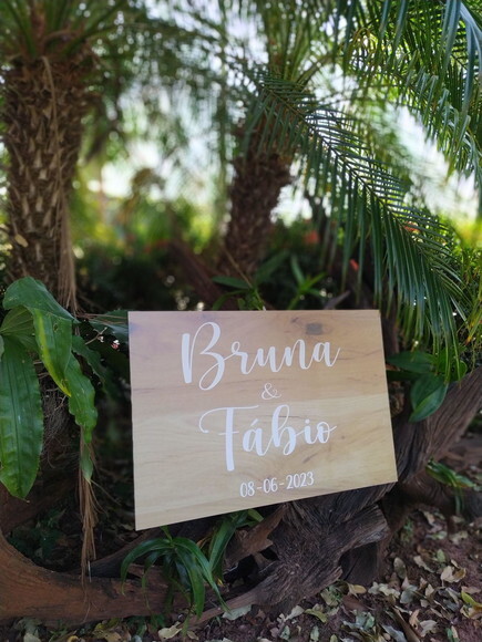 Placa Casamento 60x40cm