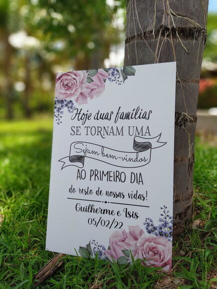 Placa Casamento 60x40cm