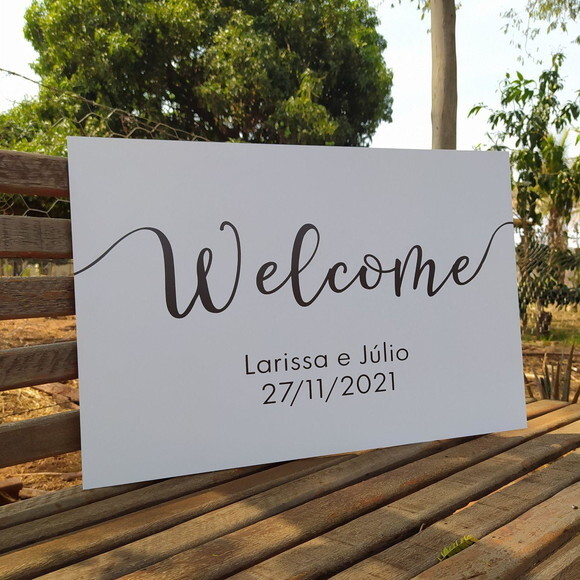 Placa Casamento 60x40cm