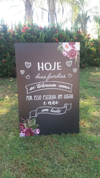 Placa Chalkboard Casamento 60x40 Md03