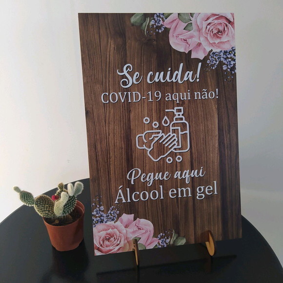 Placa De Casamento covid19 Não Foi Convidado Em Mdf