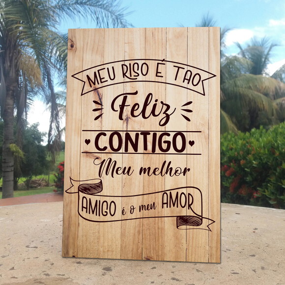 Placa De Casamento De Mesa Em Mdf