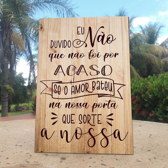 Placa De Casamento De Mesa Em Mdf