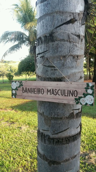 Placa De Casamento Indicativa/sinalização Em Mdf