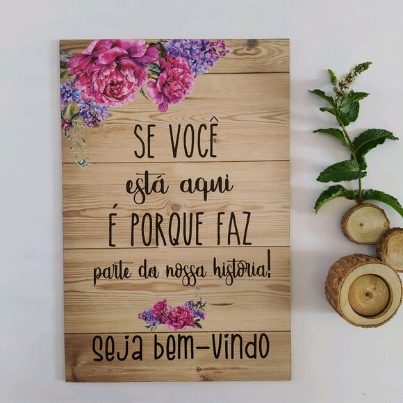 Placa De Casamento Para Mesa