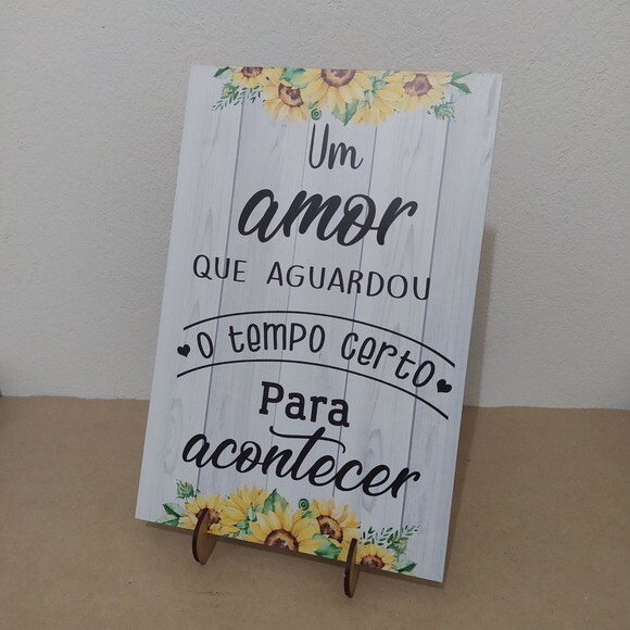 Placa de mesa em MDF
