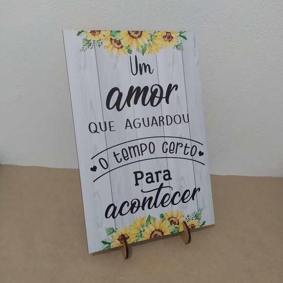 Placa de mesa em MDF