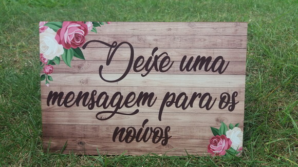 Placa De Casamento Para Mesa