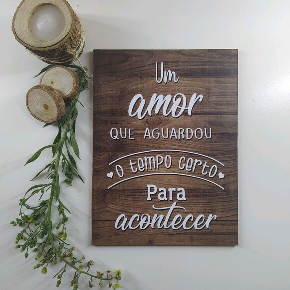 Placa de mesa em MDF