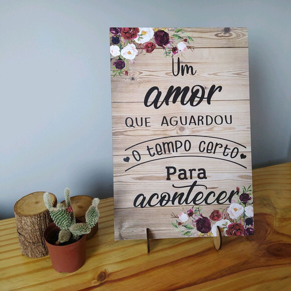 Placa de mesa em MDF