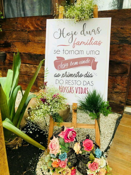 Placa para Entrada Casamento 60x40