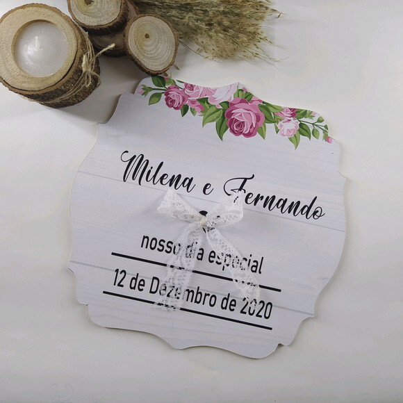 Placa Porta alianças
