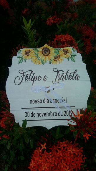 Placa Porta alianças