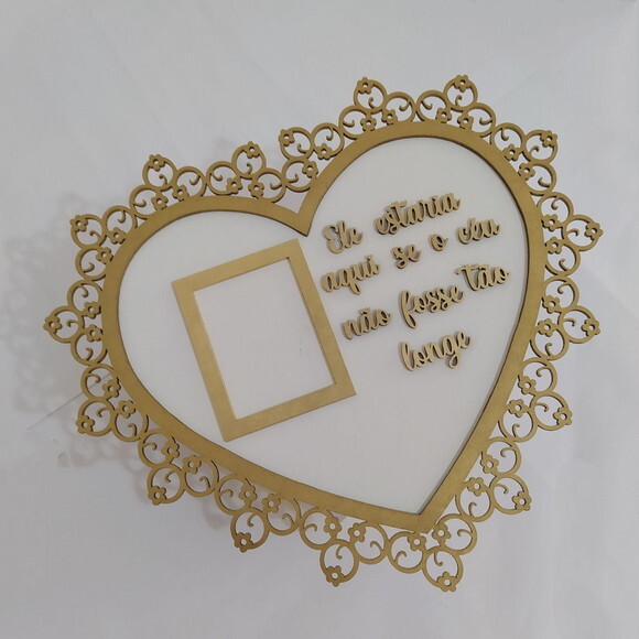 Placa Porta Retrato Homenagem com Sua Frase (foto 9x7cm)