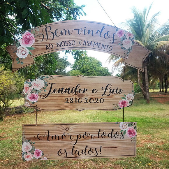 Placas indicativas faixa kit com 3