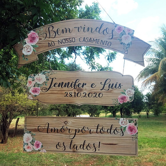 Placas indicativas faixa kit com 3