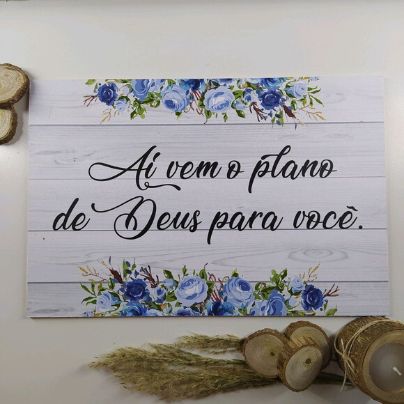 Plaquinha de Casamento em mdf com Sua Frase