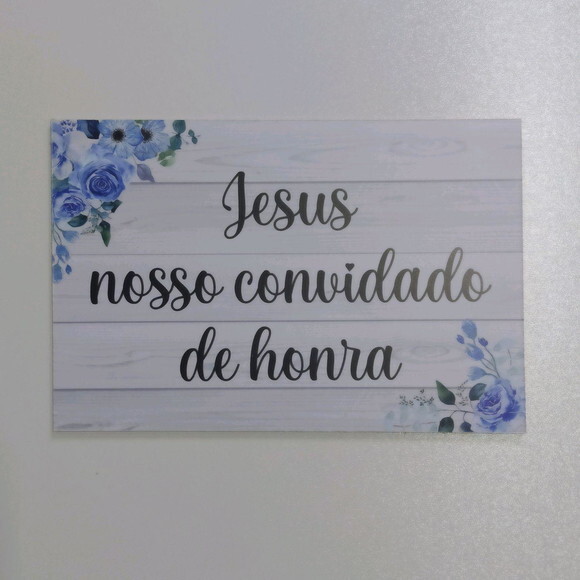 Plaquinha em MDF COM SUA FRASE