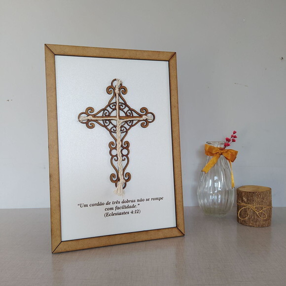 Quadro cordão de Três Dobras 60x40cm