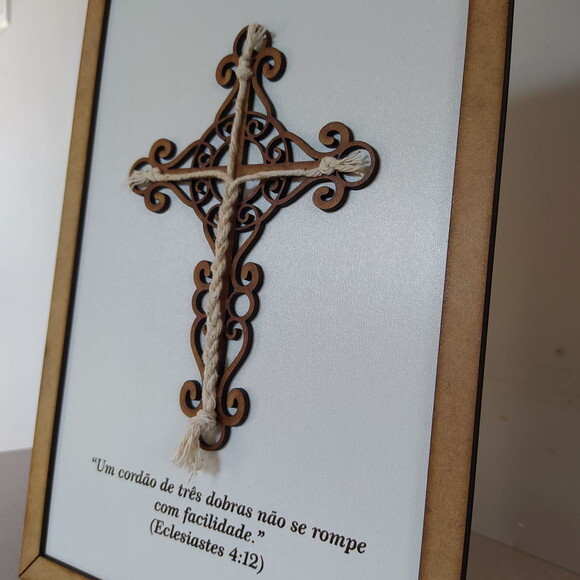 Quadro cordão de Três Dobras 60x40cm