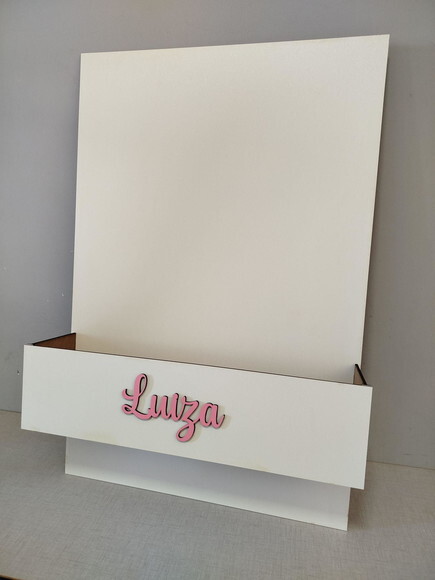 Quadro com Floreira 60x40cm - Aniversário/chá de Bebê