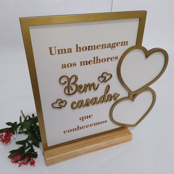 Quadro Homenagem Bem Casados Avós