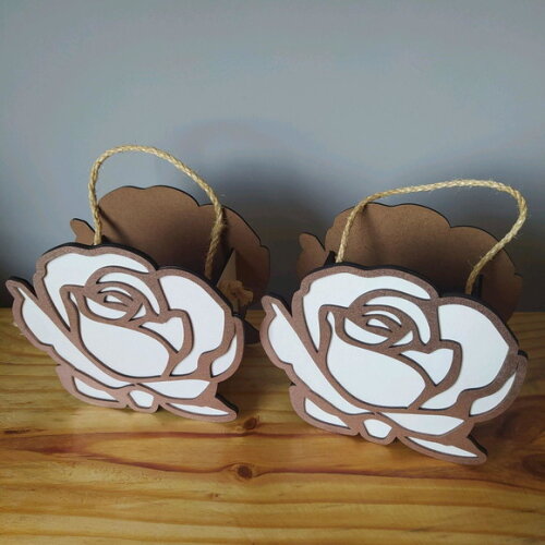 2 Cestinhas Para Florista rosa