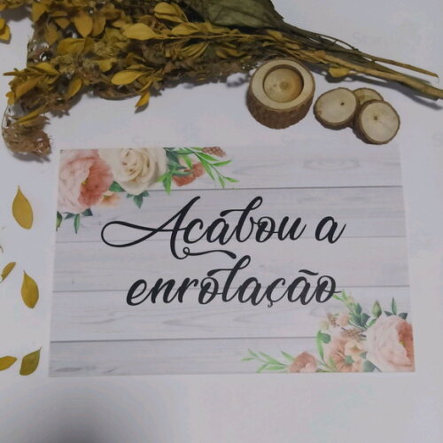 4 Placas de casamento COM SUA FRASE