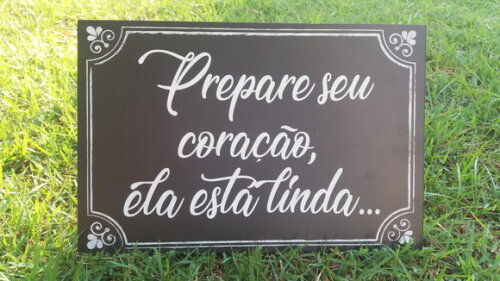 4 Placas de casamento COM SUA FRASE -Chalkboard
