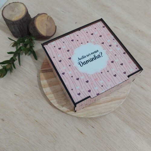 Caixa Convite de Daminha 15x15cm