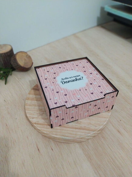 Caixa Convite de Daminha 15x15cm