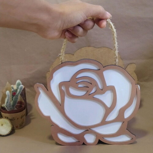 Cestinha Para Florista "rosa"