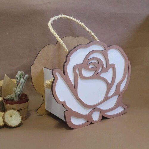 Cestinha Para Florista rosa
