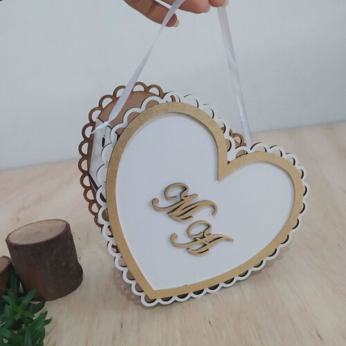 Cestinha para Florista Coração