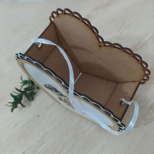 Cestinha para Florista Coração