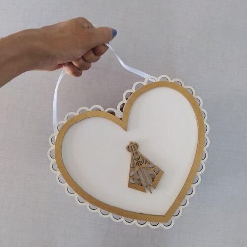 Cestinha para Florista Coração nossa Senhora