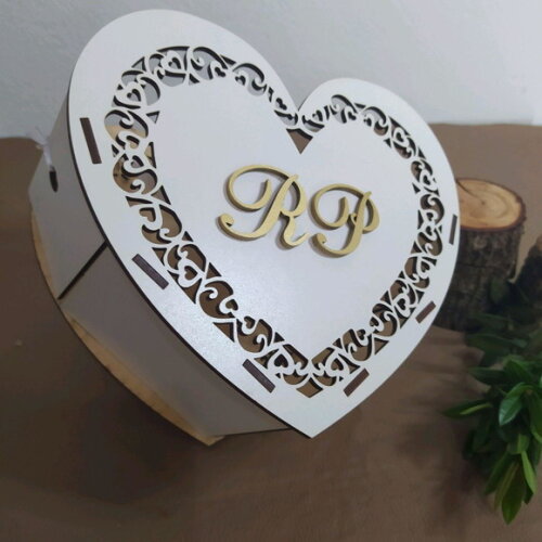 Cestinha para Florista coração arabesco