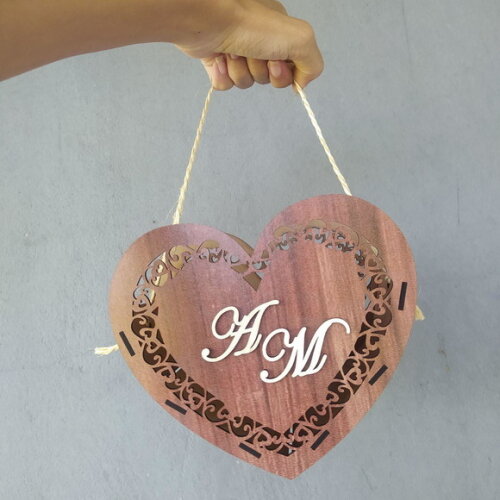 Cestinha para Florista Coração Rústica