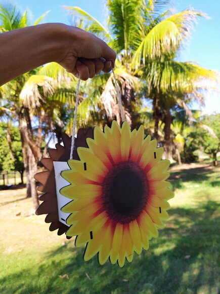 Cestinhas para Florista girassol