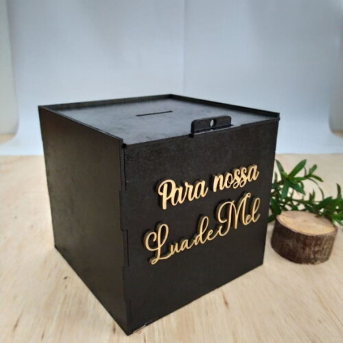 Cofre da gravata alto relevo 16x16cm