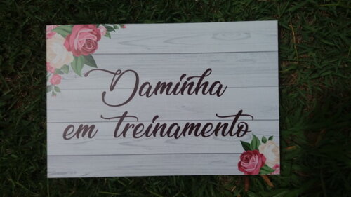 Kit placas Indicativas + 2 pajem + alianças + placa de porta