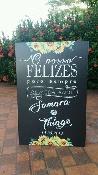 Kit placas para Casamento 5 ítens + 1 brinde surpresa