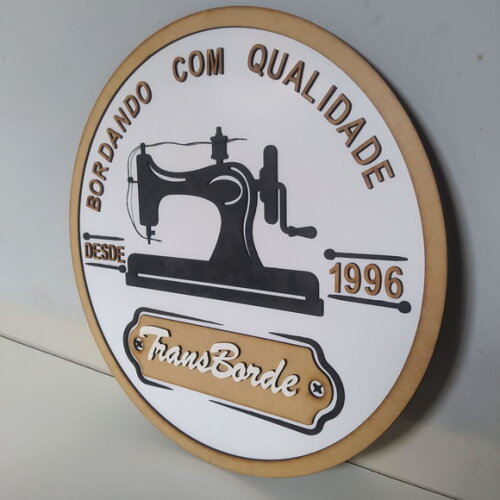 Logotipo 3d para Parede em mdf 40cm