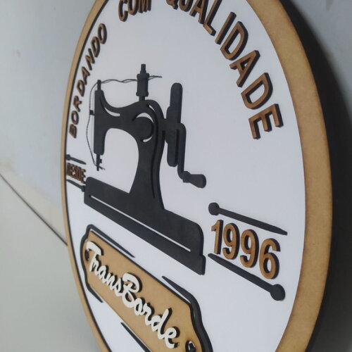 Logotipo 3d para Parede em mdf 40cm