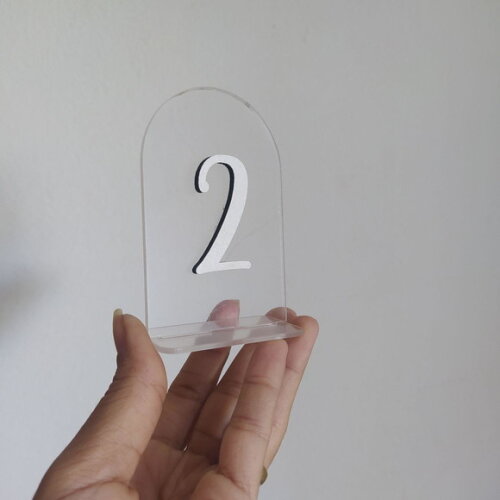 Numeração de Mesa em Acrílico
