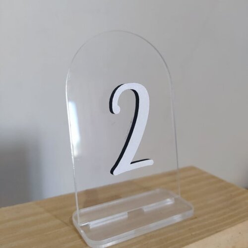 Numeração de Mesa em Acrílico
