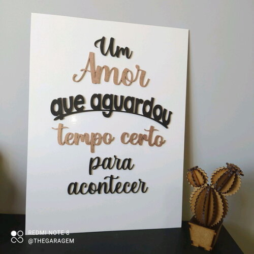 Placa Tempo Certo em Alto relevo