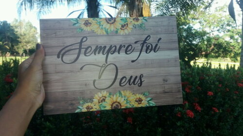 Placa Cadeira dos noivos COM SUA FRASE Girassol